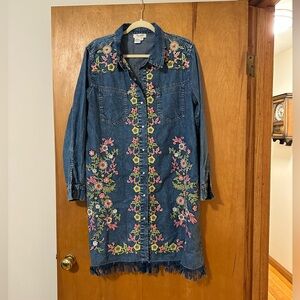 Tru Luxe Jeans Blue Denim Top